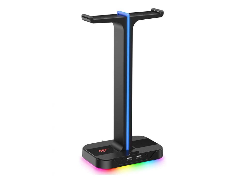 SOPORTE HAVIT PARA AURICULARES GAMER RETROILUMINADO 270*150*100MM
