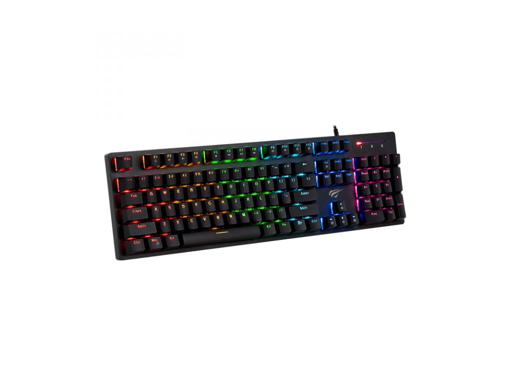 TECLADO HAVIT GAMER MECNICO RETROILUMINADO C/CABLE 1.65 MT TECLADO EN INGLES