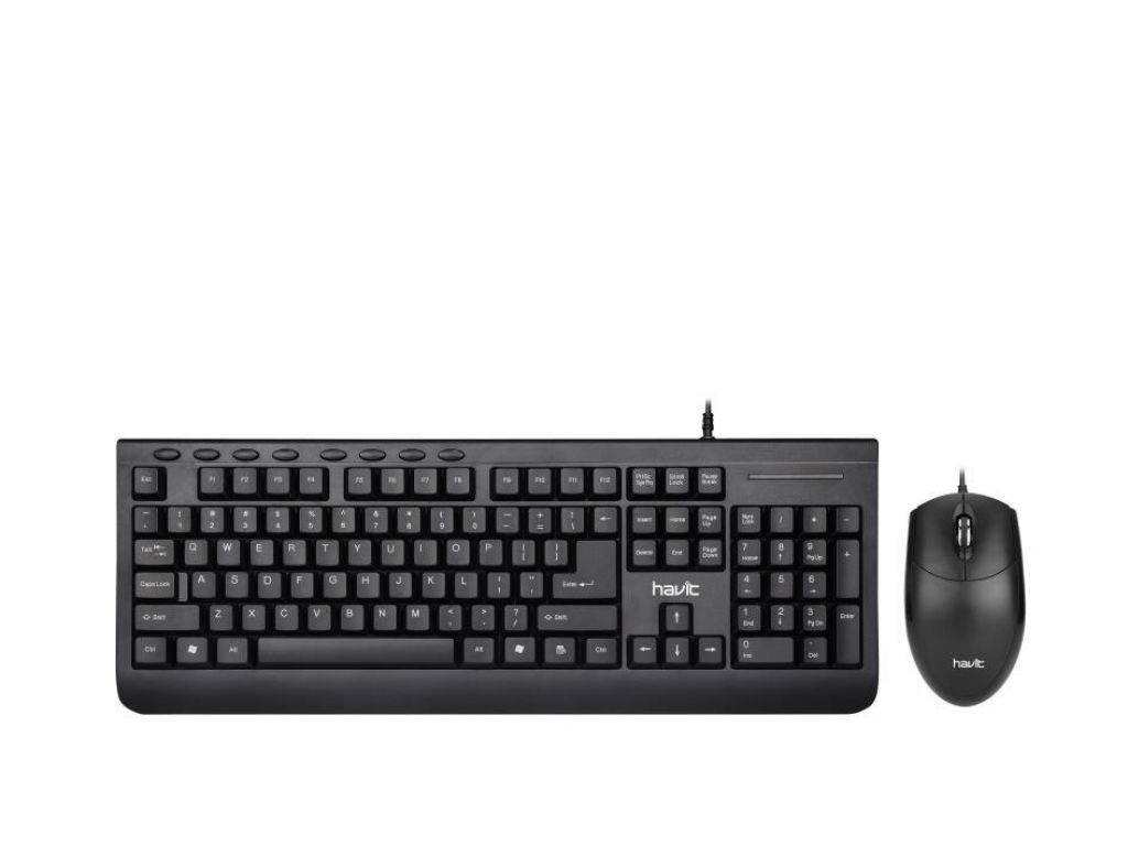 SET HAVIT DE TECLADO Y MOUSE CON CABLE USB 1.4M