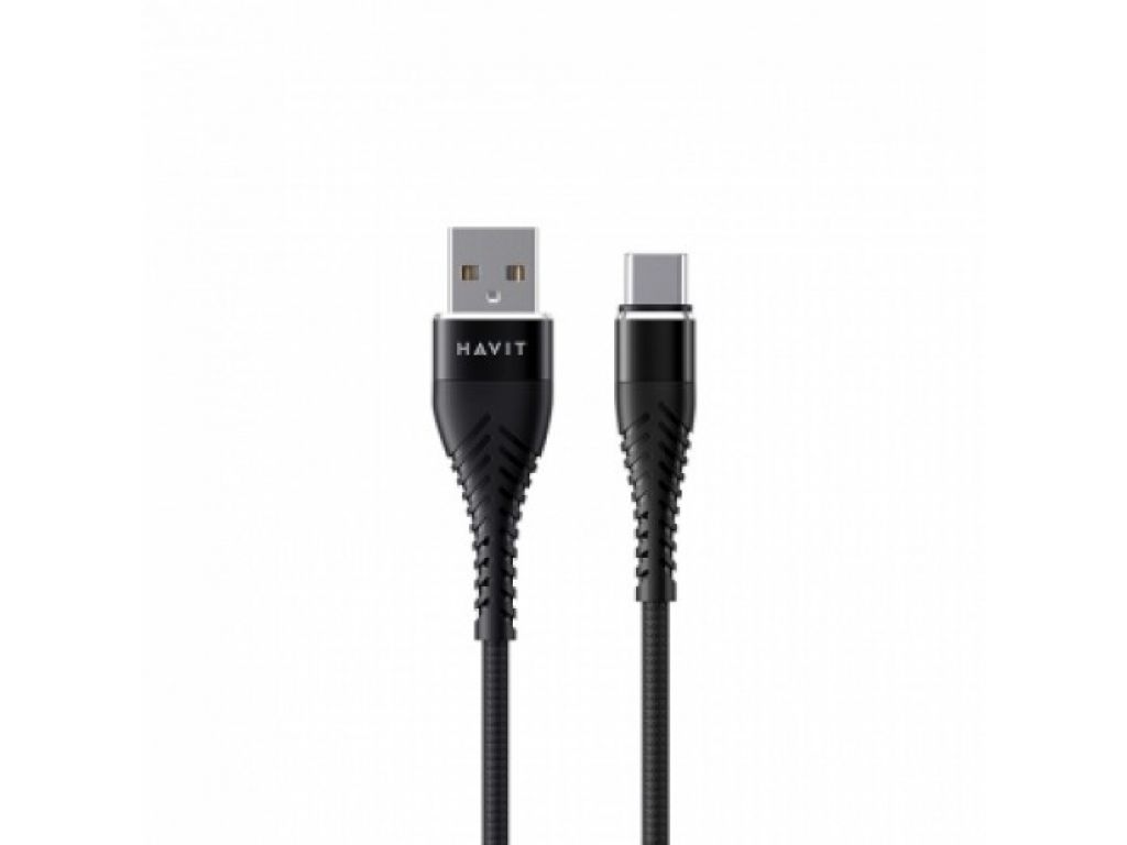 CABLE HAVIT USB A TIPO C 1M DE LARGO NEGRO