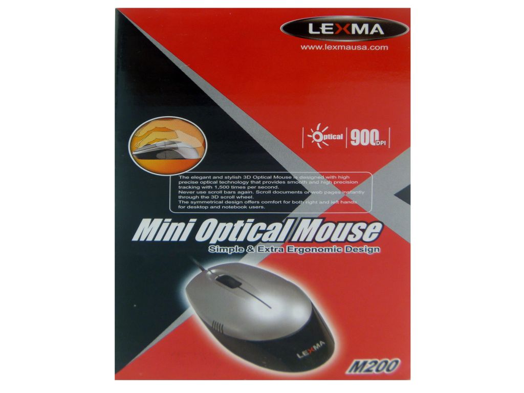 MINI MOUSE PTICO 3D  PS2 DISEO ANATMICO NEGRO