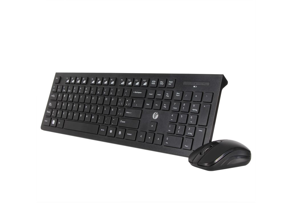 TECLADO VCOM INALMBRICO ESPAOL CON MOUSE 