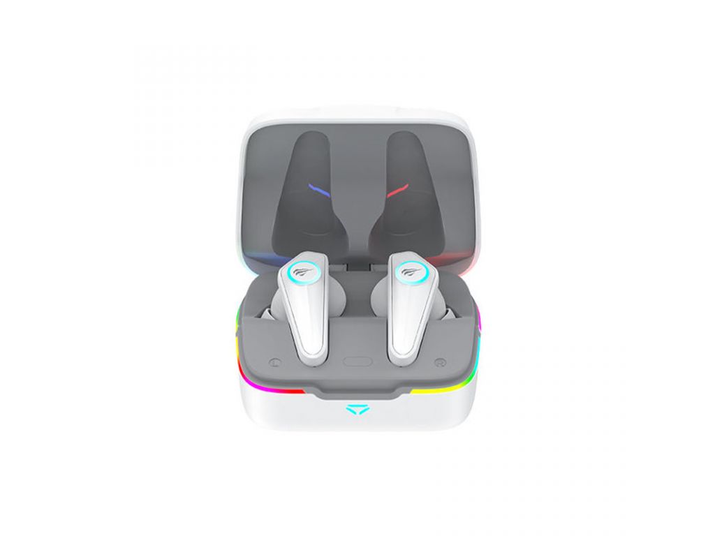 AURICULAR HAVIT INALAMBRICO BLUETOOTH 5.0 CONTROL TACTIL RGB  WHITE