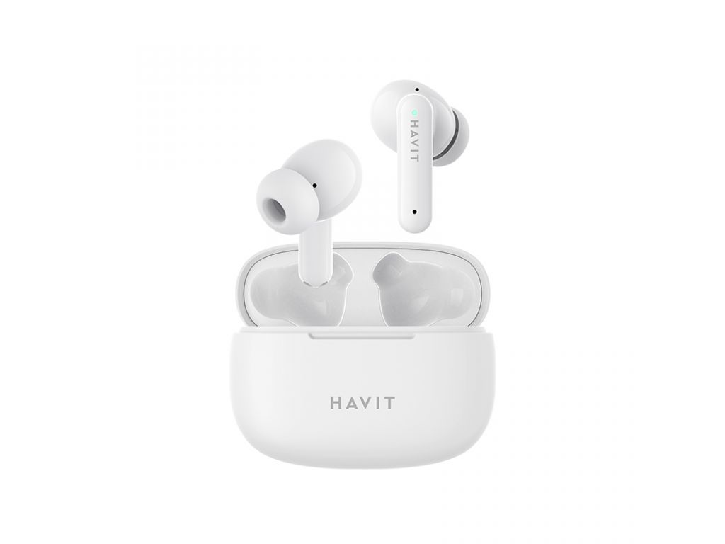 AURICULAR HAVIT INALAMBRICO CON BLUETOOTH 5.0 CONTROL TACTIL INTELIGENTE - WHITE