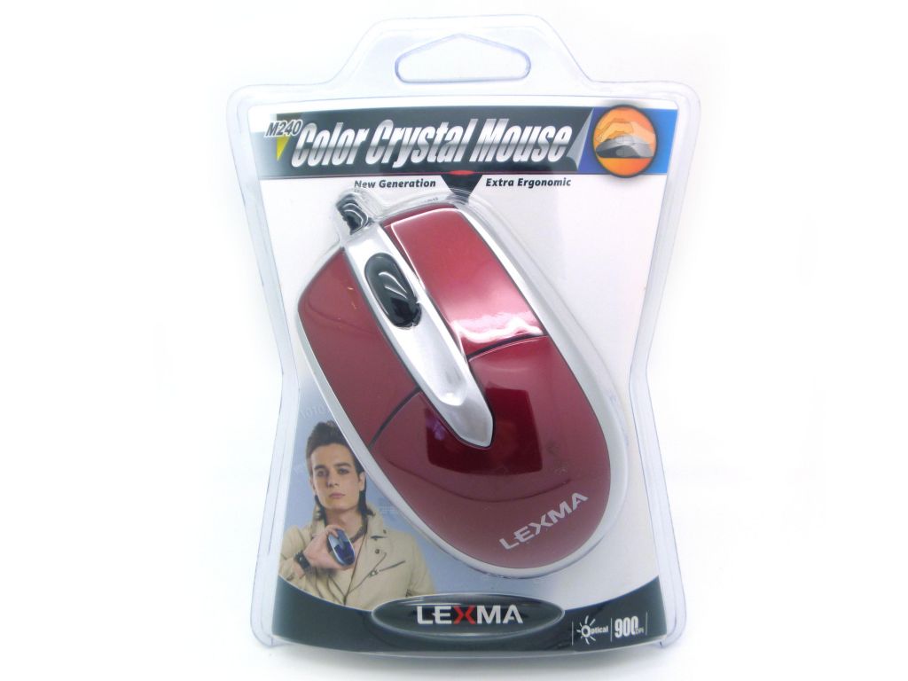 MOUSE OPTICO 3D ROJO O BLANCO USB