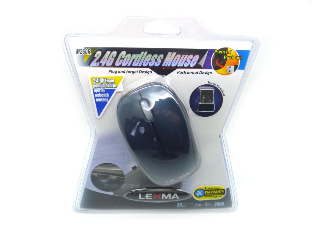 MOUSE PTICO INALMBRICO 2.4G MICRO RECEPTOR PILAS INCL. AZUL METALIZADO