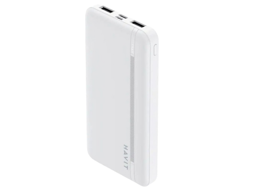 POWER BANK HAVIT 10000 MAH BLANCO PANTALLA LED