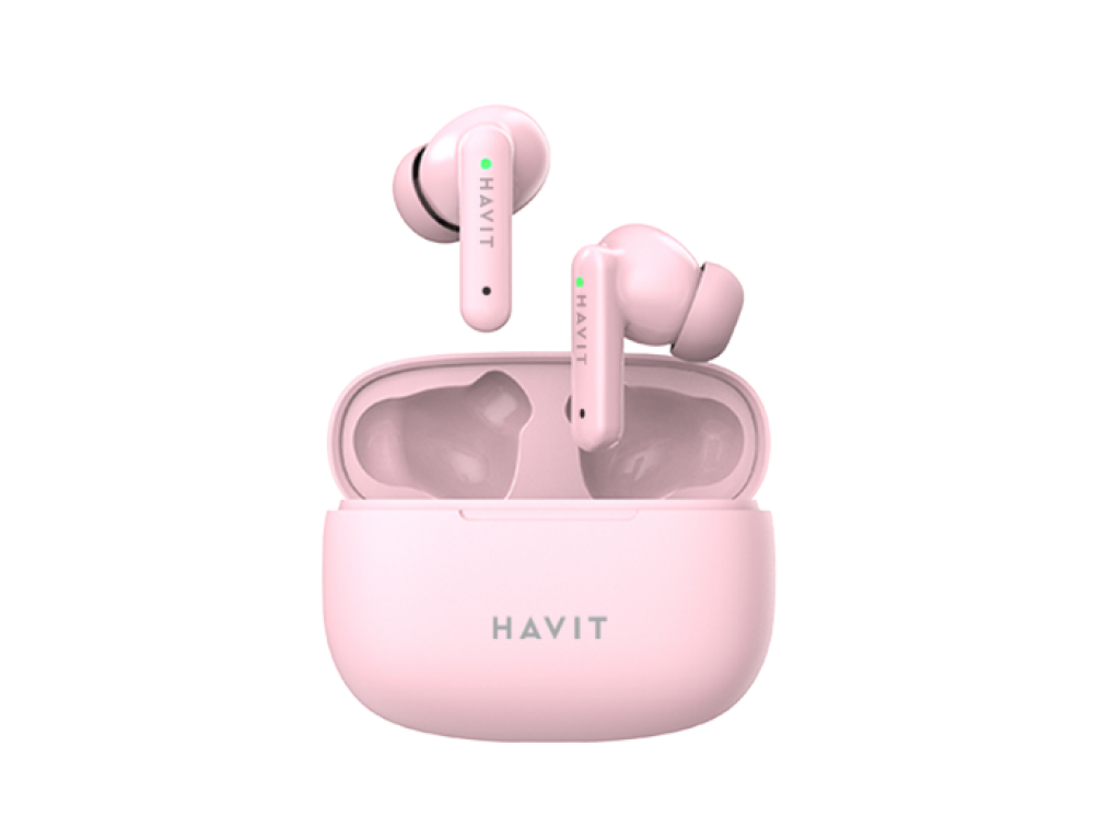 AURICULAR HAVIT INALAMBRICO CON BLUETOOTH 5.0 CONTROL TACTIL INTELIGENTE - PINK