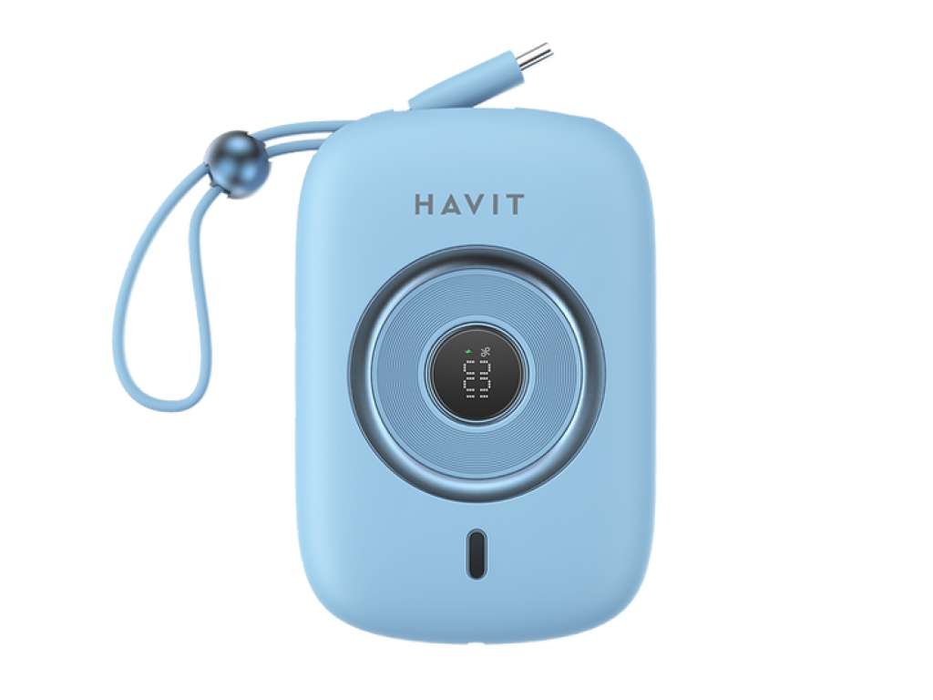 POWER BANK HAVIT BLUE 35W 10000 MaH CARGA RAPIDA 