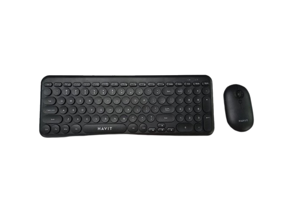 COMBO HAVIT TECLADO Y MOUSE INALAMBRICOS KB254 BLACK