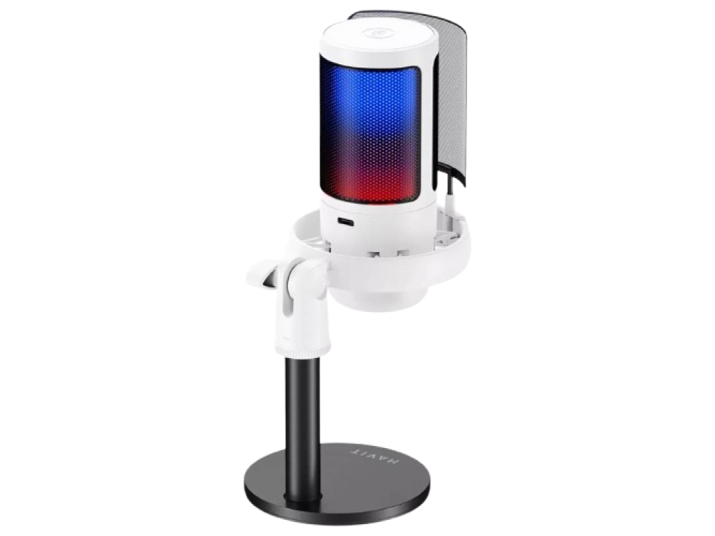 MICROFONO HAVIT GK50 STREAMING RGB BLANCO