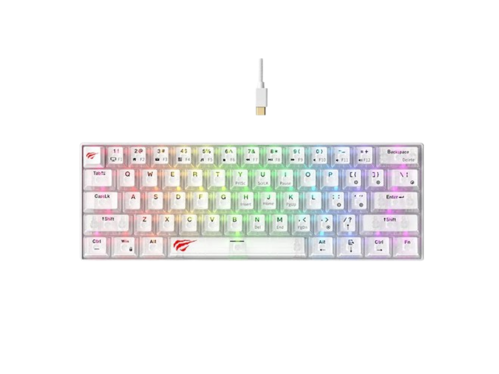 TECLADO MECANICO HAVIT BLANCO 