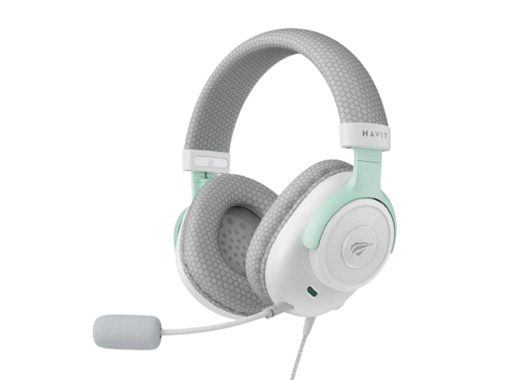 AURICULAR HAVIT GAMER USB HV-H2230D BLANCO/GRIS/CYAN