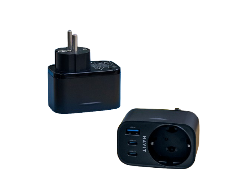 CARGADOR HAVIT USB, CONEXI�N A 220V UC142