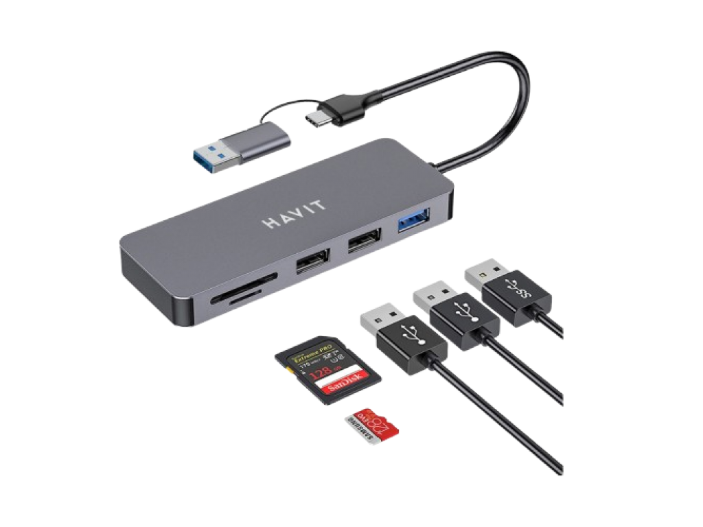 HUB HAVIT USB H41 5 EN 1