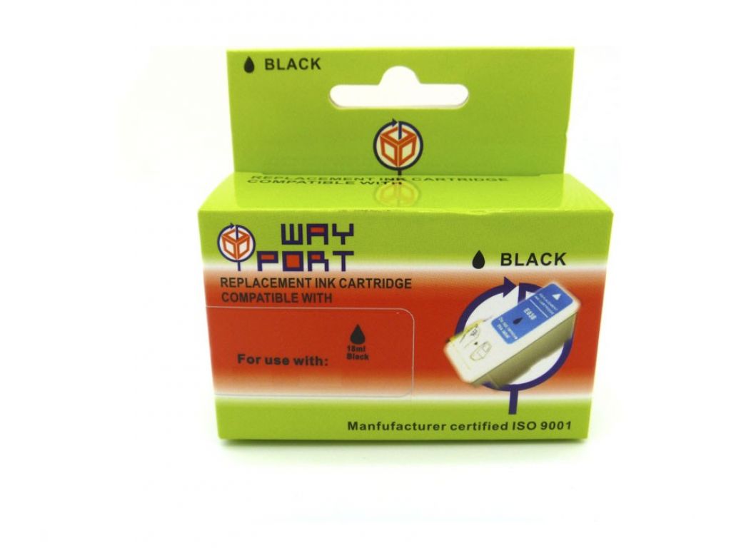 CART. WAYPORT BLACK PIG. CON CHIP P/CANON IP4820/IX 6520/MG5120/5220/6120/8120/MX882